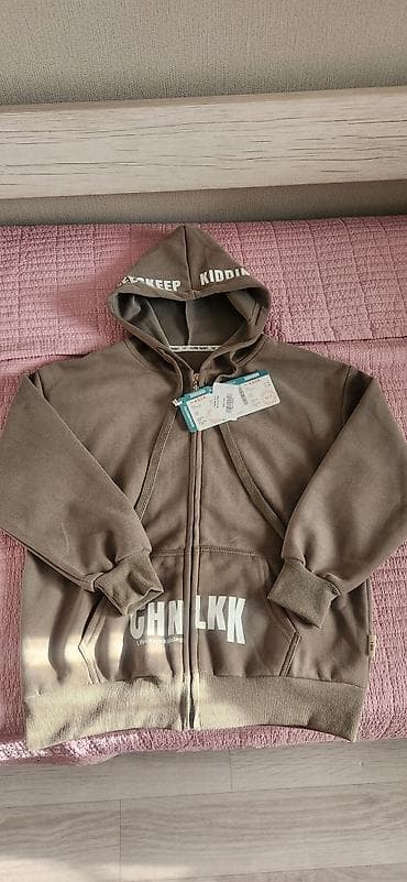 Толстовка с капюшоном на молнии для детей. - Цвет: хаки/оливковый -