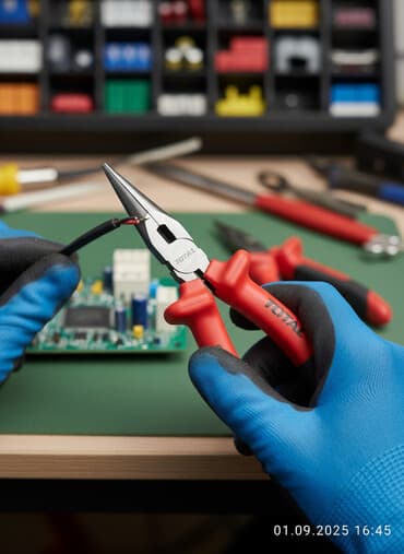 закройный стол бу: Удлинённые пассатижи TOTAL THT220806S 200 мм (8") - Тип — 1