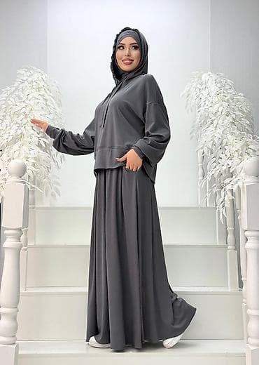 Женская одежда: Костюм с юбкой, Макси, Made in KG, Стандарт — 10