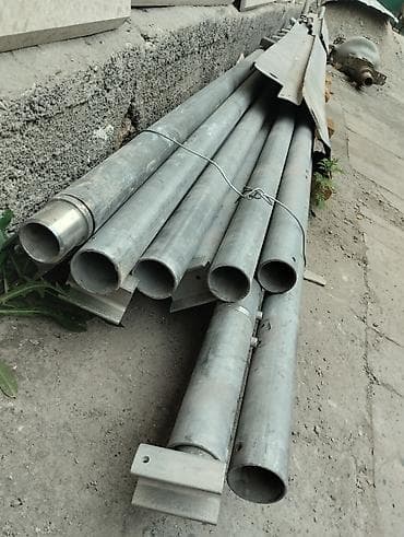 Каменные заборы: Металлическая труба для заборов, Диаметр: 100, Толщина: Другая толщина — 2