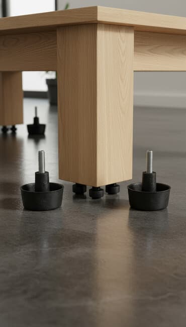 регулируемые опоры для кухонной мебели: Регулируемые опоры для мебели (ножки) с резьбовым штифтом. - — 1