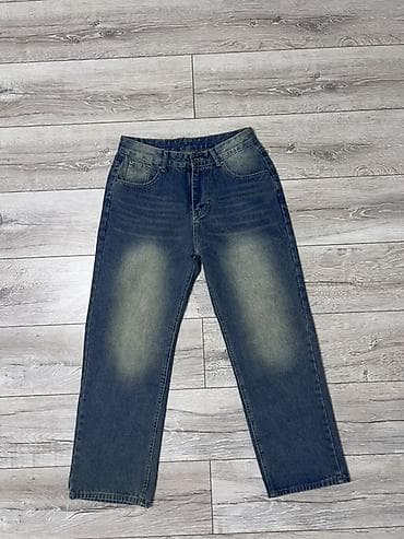 Джинсы унисекс, свободного кроя (wide/relaxed fit) - Посадка: средняя at lalafo.kg Джинсы унисекс, свободного кроя (wide/relaxed fit) - Посадка: средняя