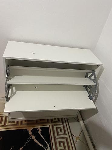 кийимлар: Тумба жана бут кийим койгуч, МДФ, түсү - Ак — 2