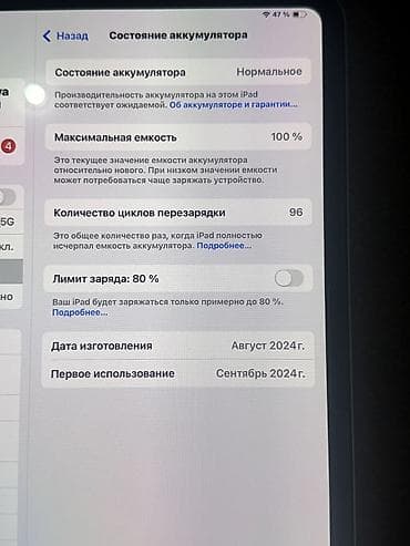 Планшеты: Планшет, Apple, память 256 ГБ, 10" - 11", Wi-Fi, Б/у, Классический цвет - Серебристый — 3