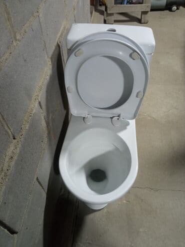 купить гофру для унитаза: Унитаз Напольный, Материал: Фарфор — 1