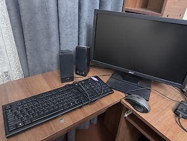 Комплект офисной мебели, цвет - Черный