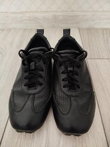 nike react: Женские кожаные кеды(кэжуал/спортивный стиль) - Цвет: черный, матовая — 6