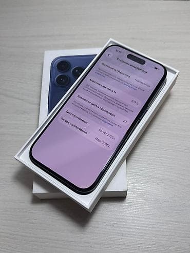 6s iphone: IPhone 17 Pro, 256 ГБ, Blue Titanium, Коробка, 100 % — 3