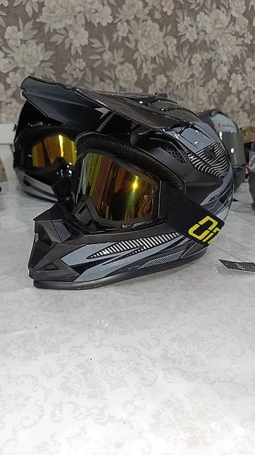 золотые коронки: Кроссовый шлем с маской/очки OTZ - Тип: мотокросс/эндуро/квадро - — 4