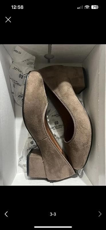обувь мужское: Замшевые каблуки, ни разу не носила новые, удобные — 3