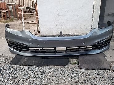 Передний бампер в сборе для BMW, серого цвета, с декоративными черными at lalafo.kg Передний бампер в сборе для BMW, серого цвета, с декоративными черными