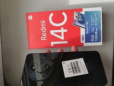 Redmi, Redmi 14C, Б/у, 128 ГБ, цвет - Черный, 2 SIM