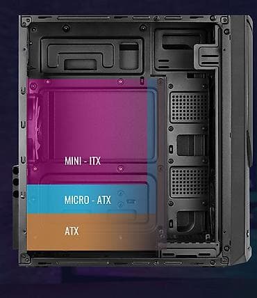 Комплектующие для ПК: Корпус ПК, Новый, AeroCool, ATX, цвет - Черный — 4