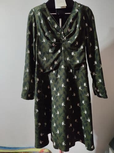 осеннее платье большого размера: Повседневное платье, Турция, Осень-весна, Турецкое, S — 1