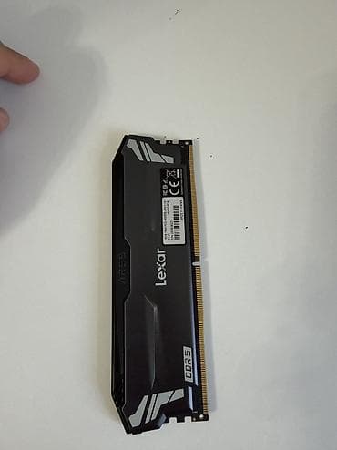 Стол компьютерлери жана комлектөөчүлөр: Оперативная память lexar DDR 5 16 GB DIMM 1 планкой Состояние — 6