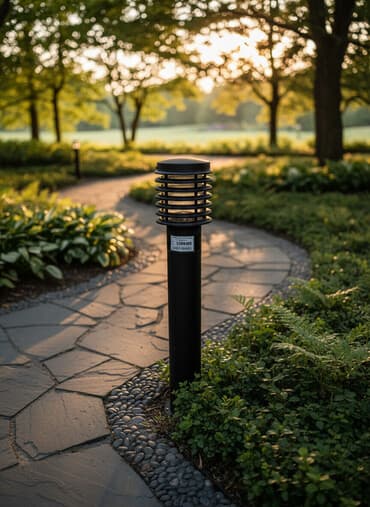 Черный уличный фонарь на пьедестале, предназначенный для освещения at lalafo.kg Черный уличный фонарь на пьедестале, предназначенный для освещения