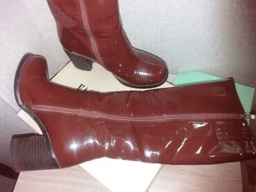 женские брендовые туфли недорого: Женские зимние сапоги коричнего цвета, 36 размера. Отличного качество — 4