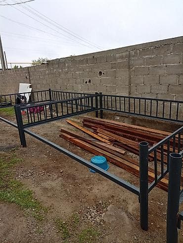 Тапчан метир - Материал: профильная сталь, сварная конструкция. - — 3