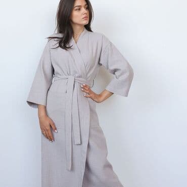 домашние халаты больших размеров: Оптом минимум 10 шт. Мужской вафельный халат Женский вафельный халат — 37