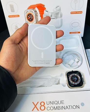 se 2022: Набор X8 🔥 Смарт-часы Ultra + наушники + аксессуары Идеальный — 10
