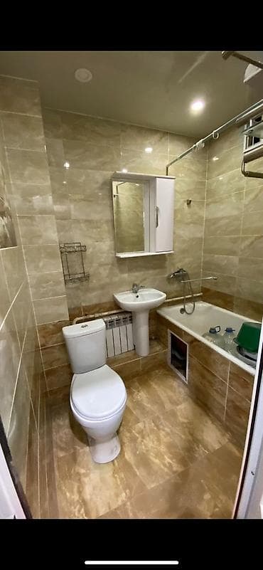 квартира калыкакиева: 3 комнаты, 56 м², 105 серия, 2 этаж, Евроремонт — 9