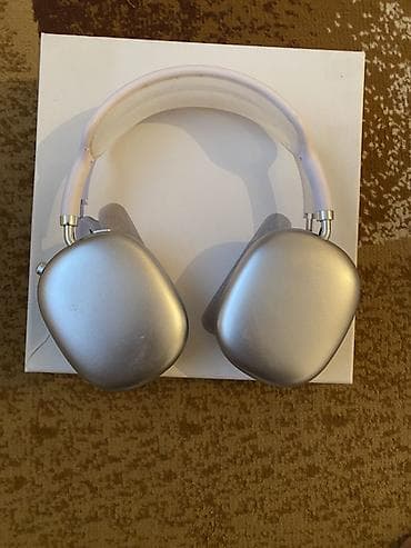 накладные наушники apple: Китайская копия наушников AirPods Max (цвет: серебристый) - Формат — 5