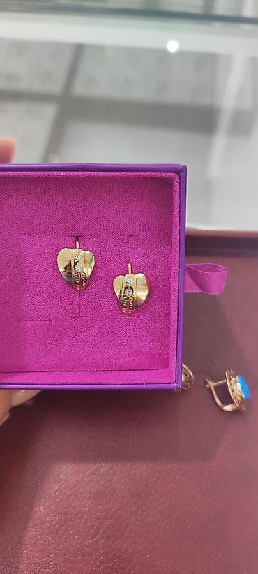 очки celine: Серьги из красного золота 585 пробы,вес 4,64гр — 1