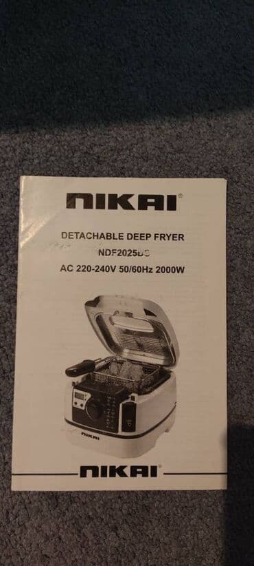 плисос ош: Продаю фритюрницу. Можно жарить боорсоки, картошку, рыбу. Мыть легко — 3