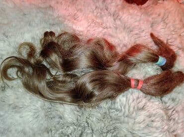 Волос детский,кудрявый,русый,45см at lalafo.kg Волос детский,кудрявый,русый,45см