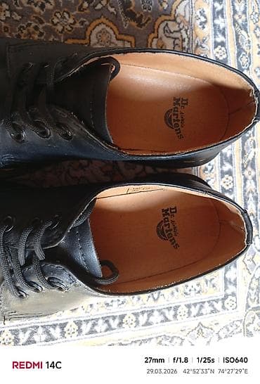 мужской обувь зимний: Мужские туфли, 40, Dr. Martens, Б/у, цвет - Черный, Самовывоз — 3