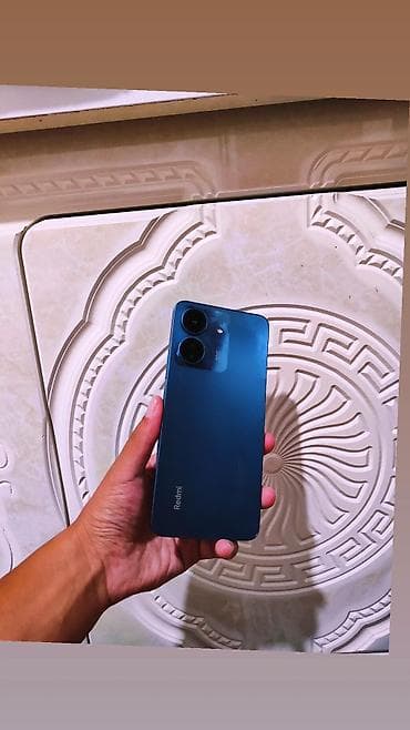 mi pen: Redmi, Redmi 13C, Б/у, 128 ГБ, цвет - Голубой, 1 SIM, 2 SIM — 1