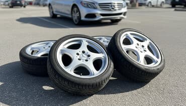 шипованная резина бишкек: Колеса в сборе R 18, Лето, Б/у, Комплект, Легковые, Литые, отверстий - 5 — 1