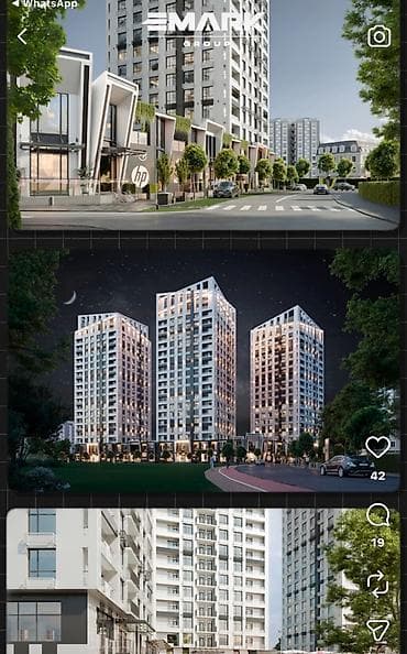 emark residens: 2 комнаты, 76 м², Элитка, 8 этаж, Готовая ПСО (под самоотделку) — 4
