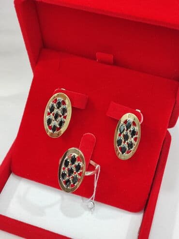 эксклюзивные свадебные пригласительные: Набор украшений, Проба 925, Женские, Новый — 4