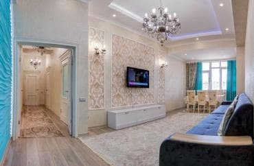 квартира раздолный: 3 бөлмө, Душ кабинасы, Жаздык, жууркан-төшөк каптары, Кондиционер — 4