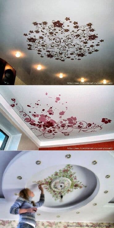 потолок гипсокартон: Натяжной потолок Глянцевое, Матовое, 3D потолки Монтаж, Гарантия, Демонтаж — 9