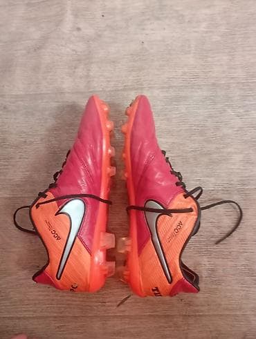 tiempo: Продаются по дешёвке за Бутсы Nike Tiempo Legend V FG Красные размер — 5