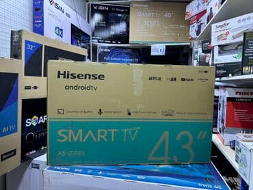 сабвуфер: Телевизоры LED Hisense 43A5730FA с тонким черным корпусом оснащен — 1