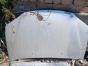 Капот автомобильный, металлический, серебристый/серый