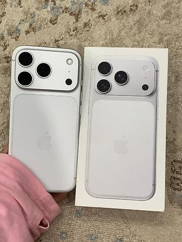 сумка кобура: IPhone 17 Pro, Колдонулган, 256 ГБ, Ак, Куту, 100 % — 1