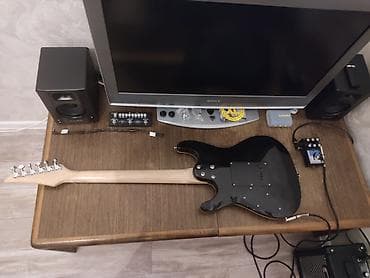 арзан гитара: Электрогитара EART, стиль Superstrat.Лады 4.3!колки Grover! идеально — 4