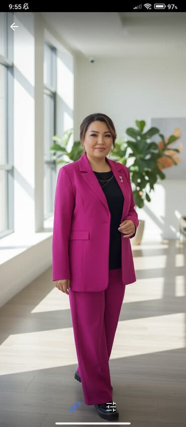 штапель узбекский фасоны платьев для дома: Брючный костюм, Кюлоты, Пиджак, Турция, Осень-весна — 1