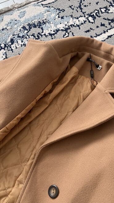 дубленка и пальто: Пальто, Классика, Осень-весна, По колено, Двубортная модель, S — 4