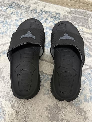 обувь подростков: Мужские сандалии, 39, 39.5, 40, Under Armour, Новый, цвет - Черный — 3