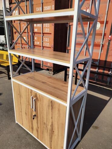 хлебный стеллаж: Стеллаж с шкафом
Стеллаж подойдёт для магазина и для дома и офисов — 18