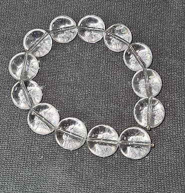 Бусины из камня, Горный хрусталь гретый (для лучшей прозрачности)