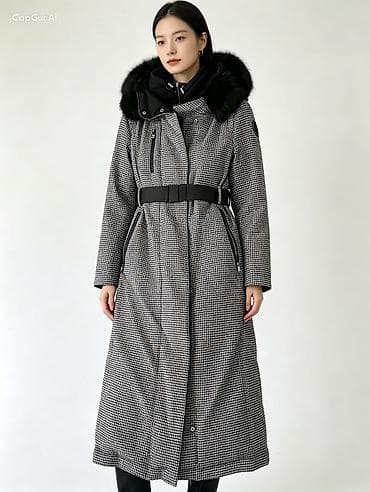 tech fleese: Пуховик, Длинная модель, Германия, С поясом, S, M — 1