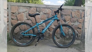 трехколесный велосипед для детей от 1 года: Горный велосипед TRAVEL бирюзового цвета с передней амортизацией — 2