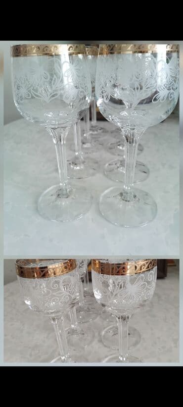 набор из германии: Листайте фото. 1) ФУЖЕРЫ 8шт высота 16 см.+ РЮМКИ 8шт. высота 12 см — 3