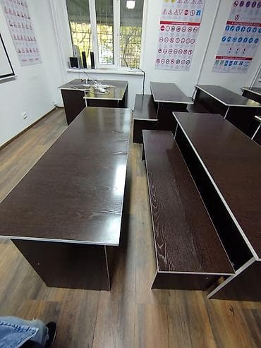 рабочий стол для школьника: Комплект парты и стула, цвет - Коричневый — 2